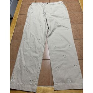 Brooks Brothers Country Club Pants Golf AOP Logo Fine‎ Corduroy Mens Sz 34 x 30